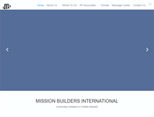 Tablet Screenshot of missionbuilders.org